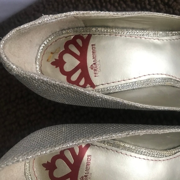 Fergalicious Sparkle Silver/Gold Heels - Picture 3 of 7